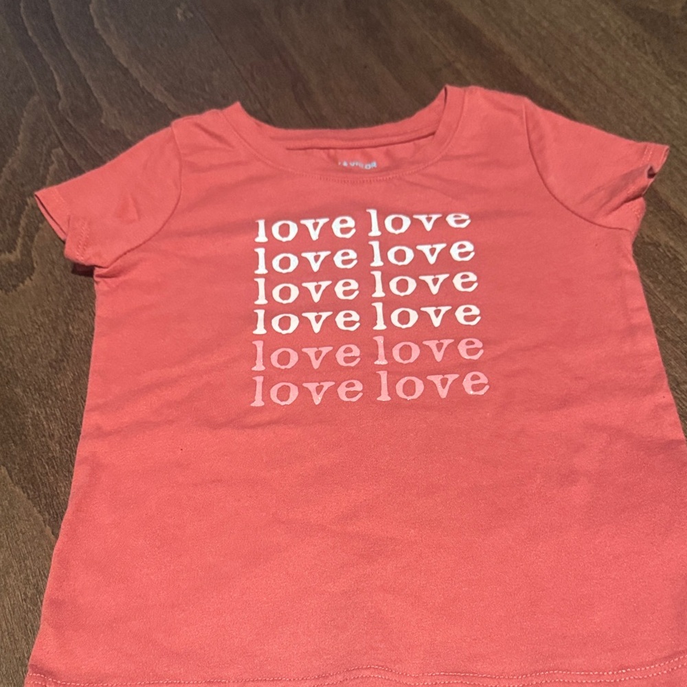 Girls' Coral Love Graphic Tee